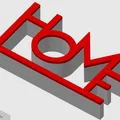 Mô hình trang trí tường chữ HOME 3D độc đáo cho không gian sống - Thumbnail 1