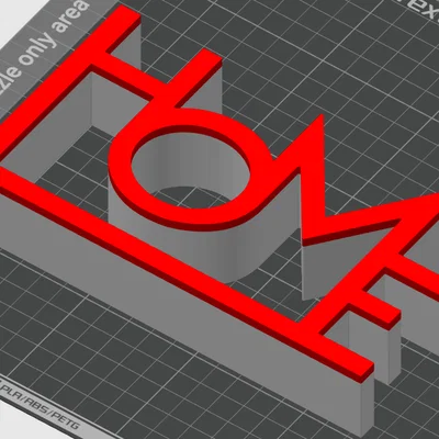 Mô hình trang trí tường chữ HOME 3D độc đáo cho không gian sống