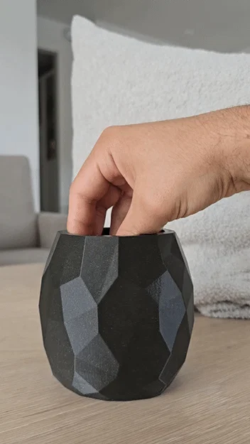 Hộp đựng đa năng đa giác Low-poly. Chậu cây/Bình hoa hiện đại phong cách geometric - Image 2