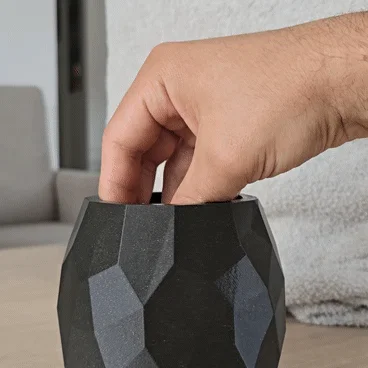 Hộp đựng đa năng đa giác Low-poly. Chậu cây/Bình hoa hiện đại phong cách geometric