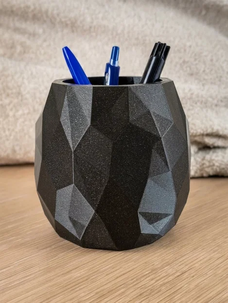 Hộp đựng đa năng đa giác Low-poly. Chậu cây/Bình hoa hiện đại phong cách geometric - Image 3