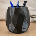 Hộp đựng đa năng đa giác Low-poly. Chậu cây/Bình hoa hiện đại phong cách geometric - Thumbnail 3