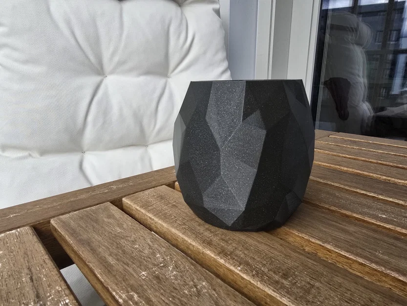 Hộp đựng đa năng đa giác Low-poly. Chậu cây/Bình hoa hiện đại phong cách geometric - Image 4