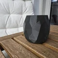 Hộp đựng đa năng đa giác Low-poly. Chậu cây/Bình hoa hiện đại phong cách geometric - Thumbnail 4