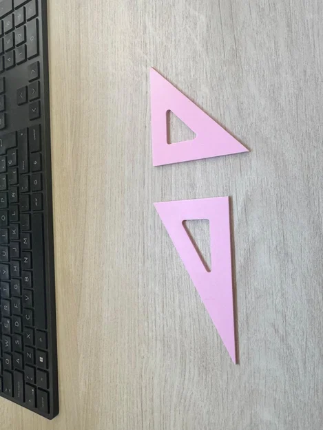 Bộ thước ê-ke 3D (Set Squares) – Công cụ học tập tự in siêu tiện lợi - Image 1