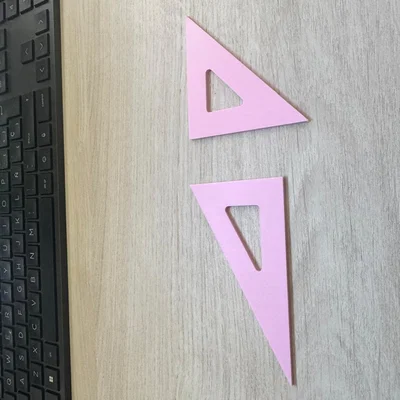 Bộ thước ê-ke 3D (Set Squares) – Công cụ học tập tự in siêu tiện lợi