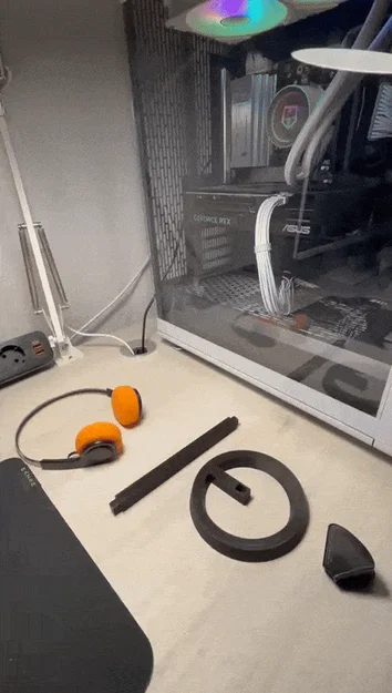 Giá treo tai nghe (Headphone Stand) in 3D gọn gàng cho góc làm việc - Image 3