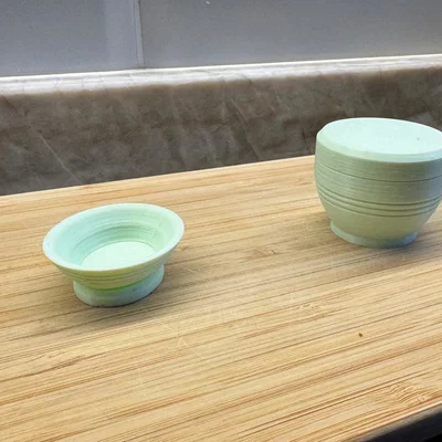 Bộ Bát Đựng Đồ Mini Có Nắp Đậy In 3D Tiện Dụng