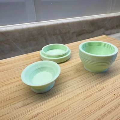 Bộ Bát Đựng Đồ Mini Có Nắp Đậy In 3D Tiện Dụng