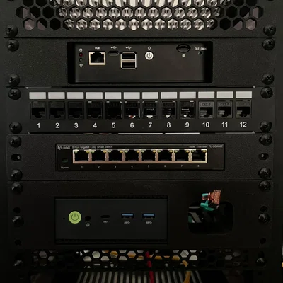 Ngàm gắn tủ rack 10-inch cho HUNSN RS34c - Phiên bản 1U & 2U