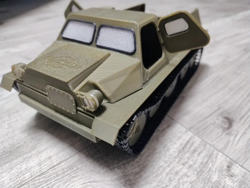 Mô hình xe địa hình GAZ-47 bánh xích – Tỷ lệ 1:18 RC in 3D - Image 1