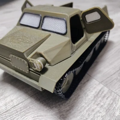 Mô hình xe địa hình GAZ-47 bánh xích – Tỷ lệ 1:18 RC in 3D