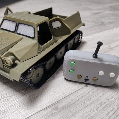 Mô hình xe địa hình GAZ-47 bánh xích – Tỷ lệ 1:18 RC in 3D
