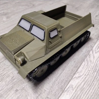 Mô hình xe địa hình GAZ-47 bánh xích – Tỷ lệ 1:18 RC in 3D