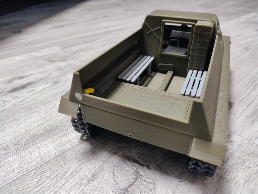 Mô hình xe địa hình GAZ-47 bánh xích – Tỷ lệ 1:18 RC in 3D - Image 5