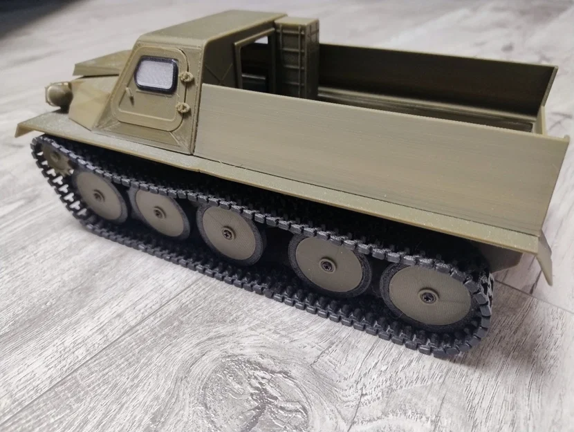 Mô hình xe địa hình GAZ-47 bánh xích – Tỷ lệ 1:18 RC in 3D - Image 6