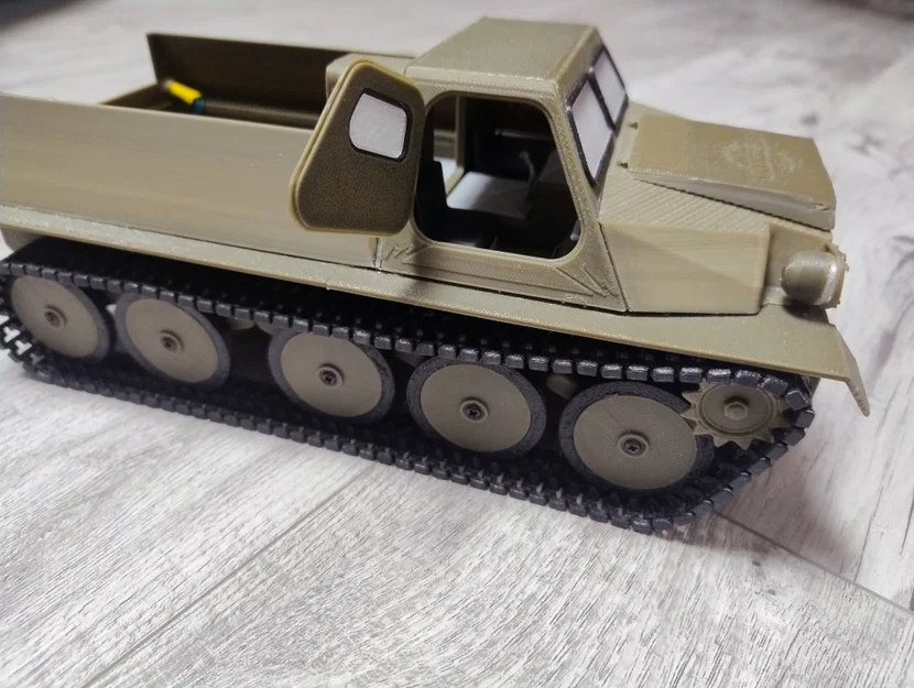 Mô hình xe địa hình GAZ-47 bánh xích – Tỷ lệ 1:18 RC in 3D - Image 7