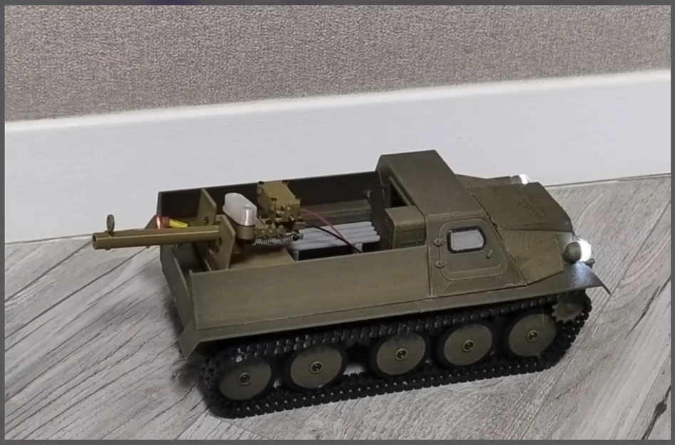 Mô hình xe địa hình GAZ-47 bánh xích – Tỷ lệ 1:18 RC in 3D - Image 11