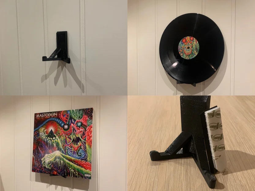 Giá treo đĩa vinyl dán tường không cần khoan vít - Image 1