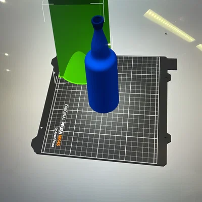 Mô hình 3D chiếc bình (bottle) đơn giản để trang trí và sáng tạo