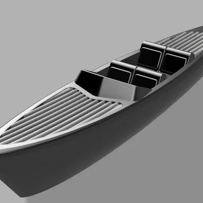 Mô hình tàu cao tốc cách điệu tối giản (Stylised Speedboat)