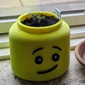 Chậu cây hình đầu LEGO, phiên bản tường mỏng - Thumbnail 2