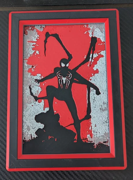 Tranh Poster Spider-Man Cổ Điển Có Khung - HueForge - Image 1