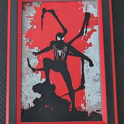 Tranh Poster Spider-Man Cổ Điển Có Khung - HueForge