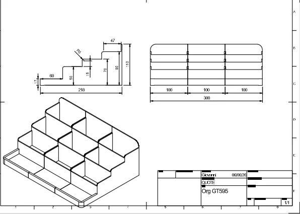 Khay sắp xếp dụng cụ đa năng ORGANIZZATORE GT595 cho mô hình - Image 4