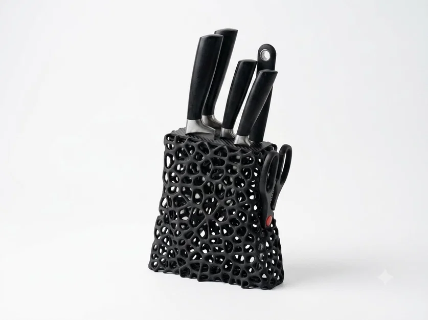 Kệ cắm dao Voronoi hiện đại - Kiệt tác trang trí bếp - Image 1