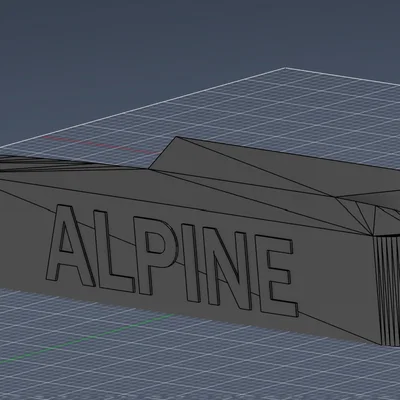 Nhãn tên đội đua F1 (F1 team labels) in 3D cho mô hình trưng bày