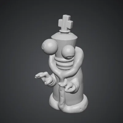 Mô hình 3D Kinger - Nhân vật cờ vua hoạt hình độc đáo