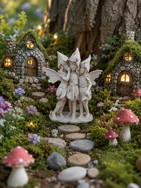 Mô hình Fairy Sisters - Tượng trang trí tiên nữ - Image 1