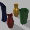 Bộ sưu tập 4 mẫu bình hoa 3D ấn tượng (Vase Design Study 2) - Thumbnail 1