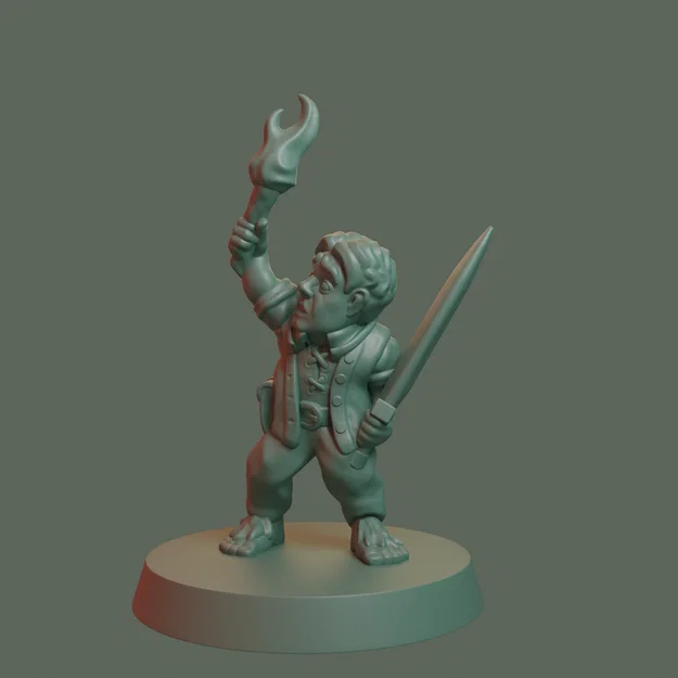 Mô hình chiến binh Halfling (FDM, không cần support) - Image 2