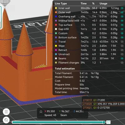 Mô hình lâu đài Stresington - Test máy in 3D hoàn hảo trong 1 giờ