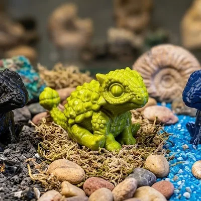 Bộ Ba Ankylosaurus Chibi – Mô hình khủng long in 3D