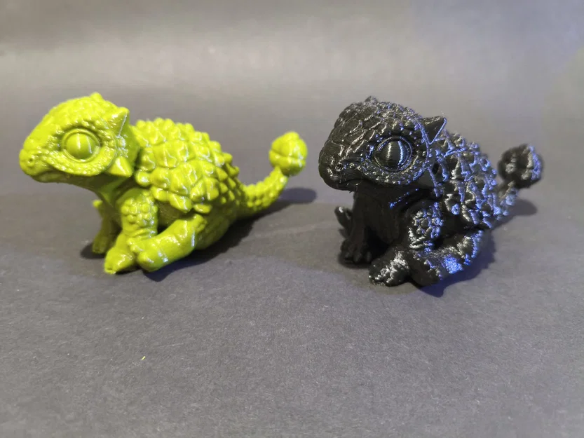 Bộ Ba Ankylosaurus Chibi – Mô hình khủng long in 3D - Image 3