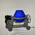 Mô hình máy trộn bê tông 3D dùng làm hộp cắm bút độc đáo - Thumbnail 3
