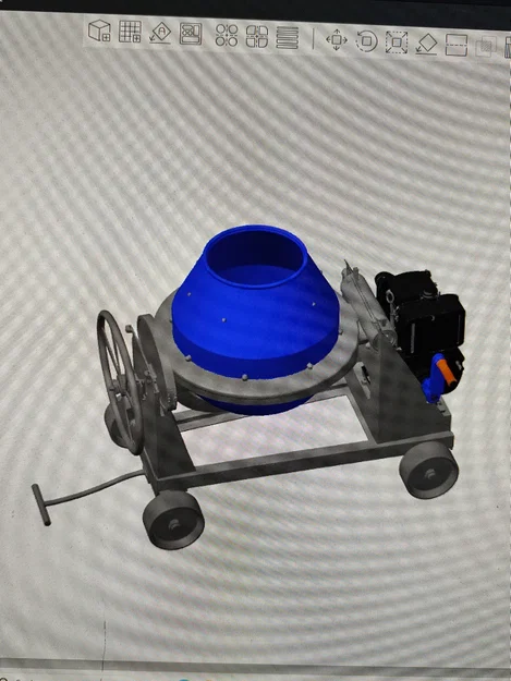 Mô hình máy trộn bê tông 3D dùng làm hộp cắm bút độc đáo - Image 4