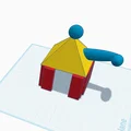 Mô hình nhà chim (Bird House) độc đáo dành cho in 3D - Thumbnail 2