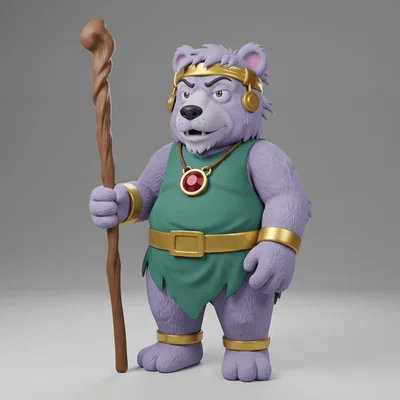 Mô hình 3D Cloud Bear Dungeons & Dragons (1983-1985) chất lượng cao