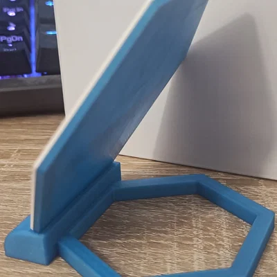 Bảng hiệu lục giác trang trí mạng xã hội để bàn in 3D độc đáo