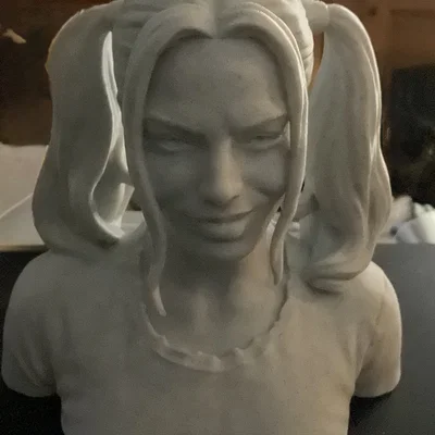 Mô hình in 3D tượng bán thân Harley Quinn đẹp sắc nét