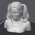 Mô hình in 3D tượng bán thân Harley Quinn đẹp sắc nét - Thumbnail 3