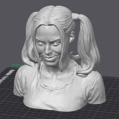Mô hình in 3D tượng bán thân Harley Quinn đẹp sắc nét