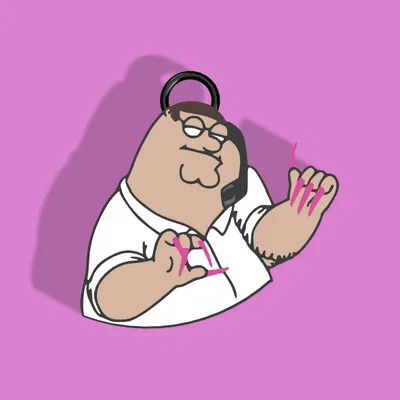 Móc khóa Peter Griffin thiết kế 3D hài hước cá tính