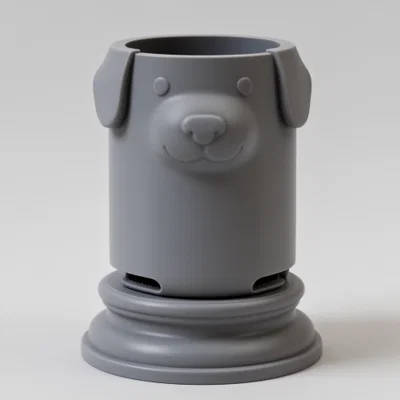 Pup Cup: Đế giữ ly nước hình chú cún đáng yêu in 3D