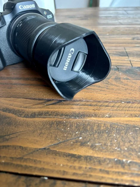 Loa che nắng Canon RF 55-210mm (Thiết kế gắn đảo chiều gọn nhẹ) - Image 3