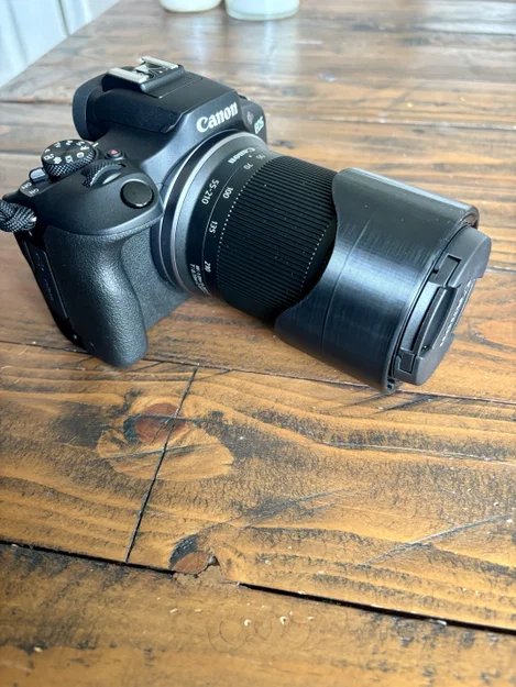 Loa che nắng Canon RF 55-210mm (Thiết kế gắn đảo chiều gọn nhẹ) - Image 4
